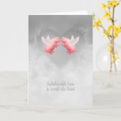 Carte Flying Pigs Incroyable Love (Fleur jaune)