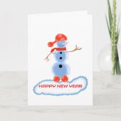 Carte Flying snowman (Devant)
