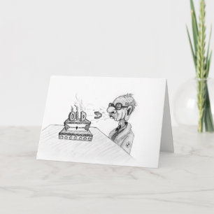 Carte Flying Teeth Birthday Card