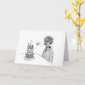 Carte Flying Teeth Birthday Card (Fleur jaune)