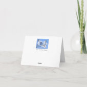 Carte Flying Twin Boys Riding a Stork : Susan Payne-Trut (Dos)