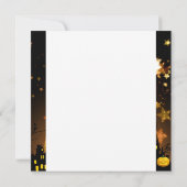 Carte Flying Witch Harvest Moon Bats Halloween Venin (Dos)