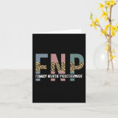 Carte FNP Family Nurse Praticien Cheetah Imprimer (Fleur jaune)
