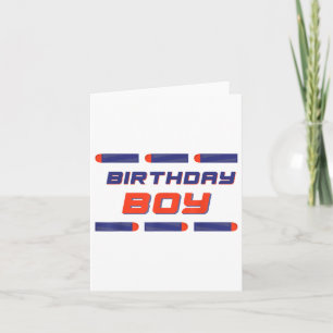 Carte Foam Dart War Birthday Boy Shirt
