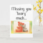 Carte FOC07024, vous manquant "beary" beaucoup…. (Fleur jaune)