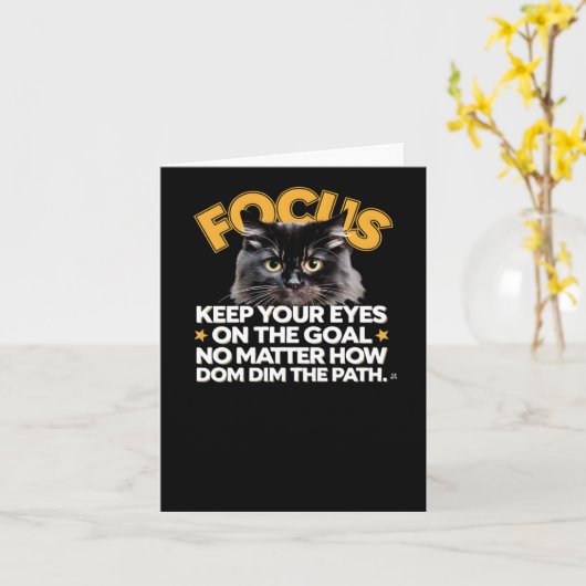 Carte Focus Gardez Les Yeux Sur L'Objectif Non Comment D (Fleur jaune)