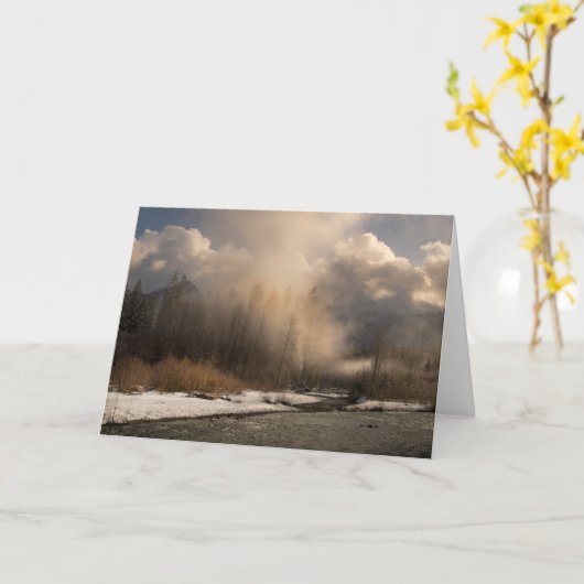 Carte Foggy Day (Fleur jaune)