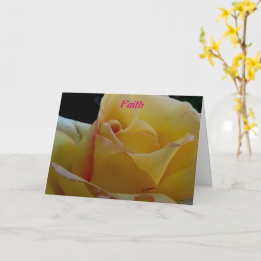 Carte Foi (Fleur jaune)