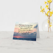 CARTE FOI À JEREMIAH 29:11 SUNRISE VERSE (Fleur jaune)