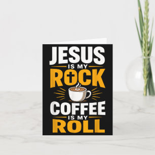 Carte Foi chrétienne Jésus Café Matin Prière