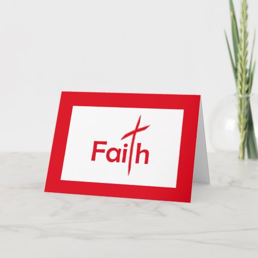 Carte Foi de la Toussaint avec Croix (Devant)