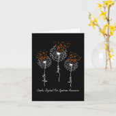 Carte Foi de sensibilisation CRPS Hope Love Dandelion (Fleur jaune)