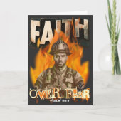 Carte Foi sur la peur Pompier Christian (Devant)