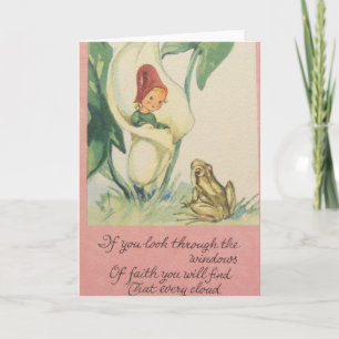 Carte Foi vintage/Carte Inspirationnelle Religieuse - Vi