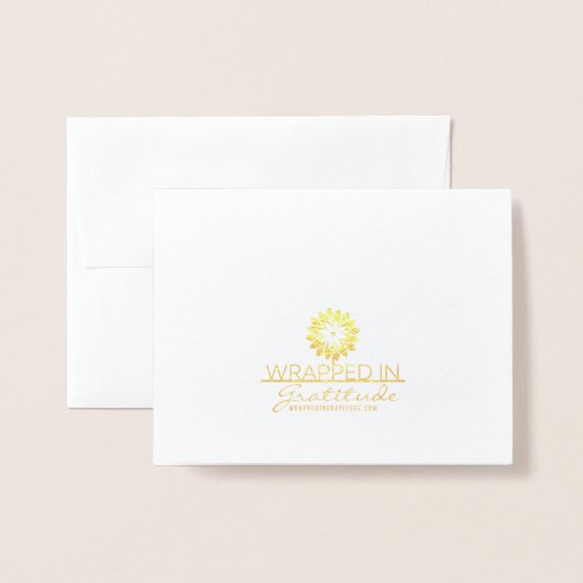 Carte Foil avec Artistic Inside (Derrière avec enveloppe)