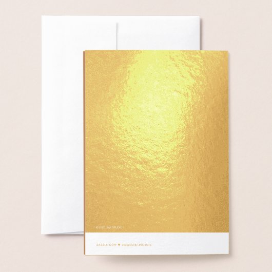 Carte Foil Bébé Joyeux Anniversaire (Derrière avec enveloppe)
