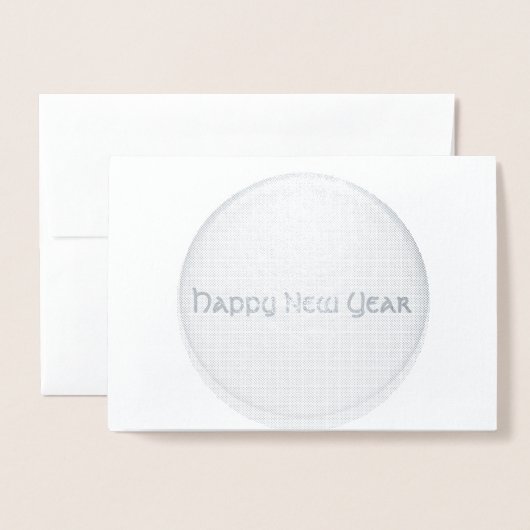 Carte Foil - Bonne année (Devant avec enveloppe)