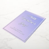 Carte Foil Clair violet Affaires Valentine (Rotation)