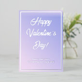 Carte Foil Clair violet Affaires Valentine (Debout devant)