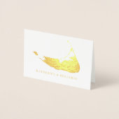 Carte Foil de Nantucket détaillée | Mariage (Devant)