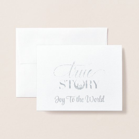 Carte Foil de Noël (Devant avec enveloppe)