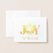 Carte Foil de Noël (Devant avec enveloppe)