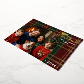 Carte Foil de Noël Arche Plaid Classique (Rotation)