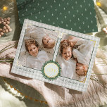 Carte Foil de Noël JOIE Image Frame<br><div class="desc">Personnalisé cette magnifique carte à envoyer à la famille et aux amis! Avec le mot "JOY",  on trouve des lettres d'or,  un cadre de cercle or et des coins de cadre d'or.</div>