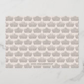 Carte Foil Deco pour le Nouvel An - Ivoire (Verso)