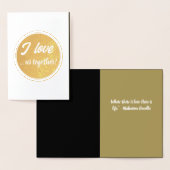 Carte Foil Elegant Best Friend Greeting Card (Affichage)