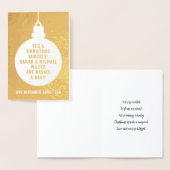 Carte Foil Faire-part de Noël (Affichage)