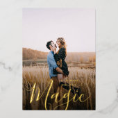 Carte Foil Gold Photo Magic Holiday (Recto)
