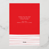 Carte Foil Gras Merry & Bright Holiday Photo Silve (Verso)