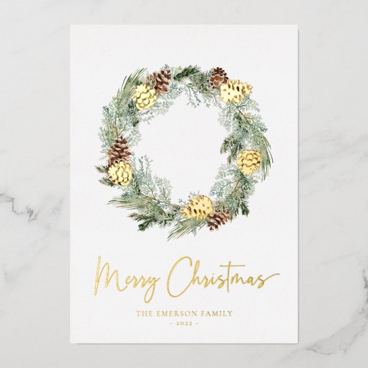 Carte Foil Joyeux Noël (Recto)