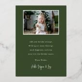 Carte Foil Joyeux Noël (Verso)