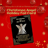 Carte Foil Noël Angel