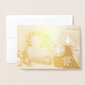 Carte Foil Noël n°1 du Boo (Devant avec enveloppe)