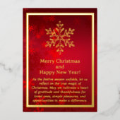 Carte Foil Noël Snowflac (Recto)