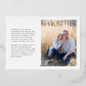 Carte Foil Photo Silver Winter Wonderland (Verso)