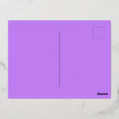 Carte Foil Purple Christmas Tree (Verso)