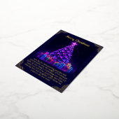 Carte Foil Purple Christmas Tree (Rotation)