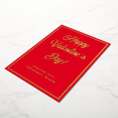 Carte Foil Red and Gold Business Valentine (Rotation)