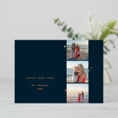 Carte Foil Star Triple Photo Holiday (Debout devant)