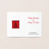 Carte Foil tourbillonnant Christmas Tree (Intérieur)