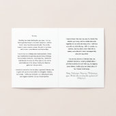 Carte Foil Vows de son Mariage personnalisée (Intérieur)