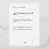 Carte Foil White & Silver Radiant Rejoice (Verso)