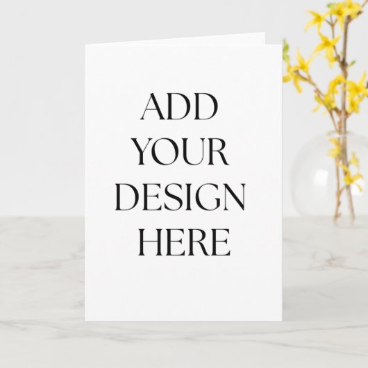 Carte Folded Card (Fleur jaune)