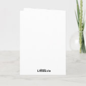 Carte Folded Christmas Greeting Card (candle) (Dos)