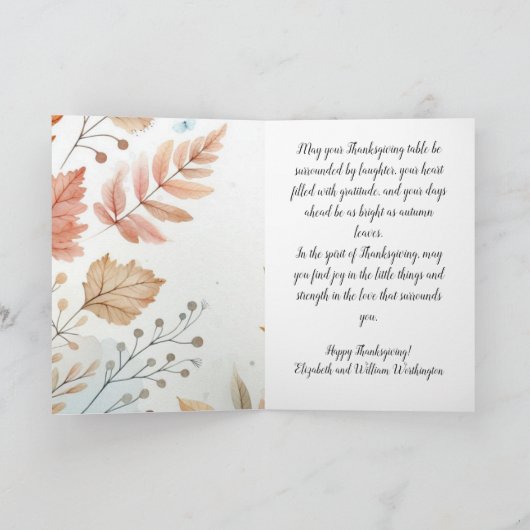 Carte Folded Greeting Card (Intérieur)
