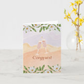 Carte Folded Greeting Card (Fleur jaune)